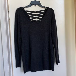 Cache gunmetal sweater